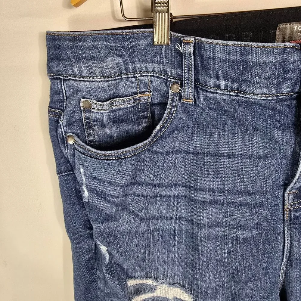 Torrid Distressed Blue Bombshell Skinny Jeans Size 22R